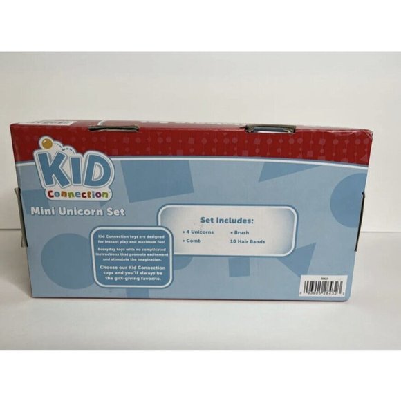 Kid Connection 16-Piece Unicorn Set Colorful Ponies Comb Brush 10 Hair Bands New - Picture 3 of 4